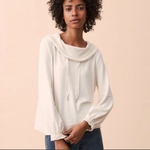 Lou & Grey Soft Cowl Neck balloon sleeve Shirt